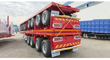 4 Axle Flat Bed Trailers will Send to Saudi Arabia Jeddah