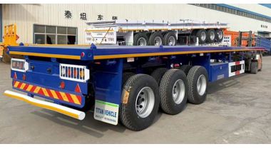 3 Axle Flatbed Semi Trailer is Ready to Saudi Arabia
