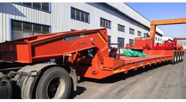4 Axle Detach Lowboy Trailer will be sent to Saudi Arabia