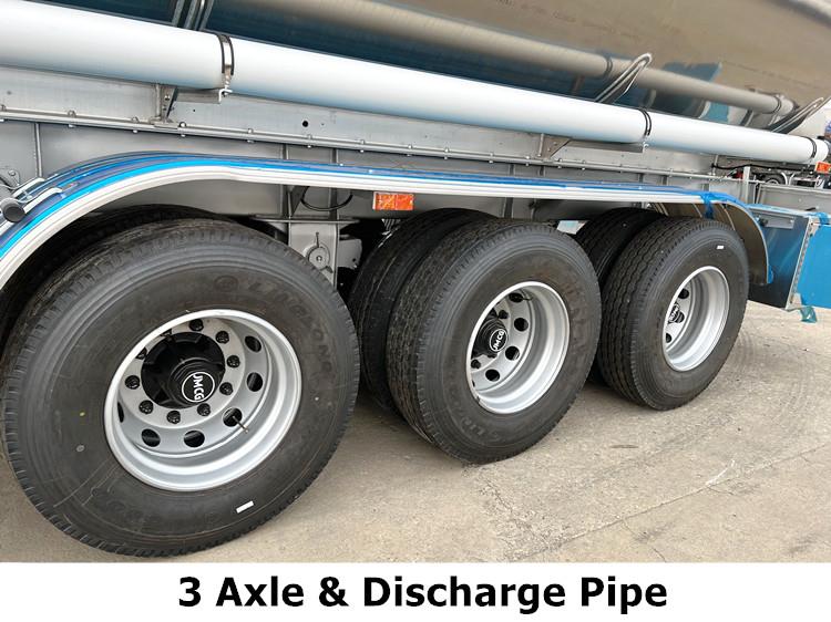 45000 Liters Aluminum Tanker Trailer for Sale in Saudi Arabia