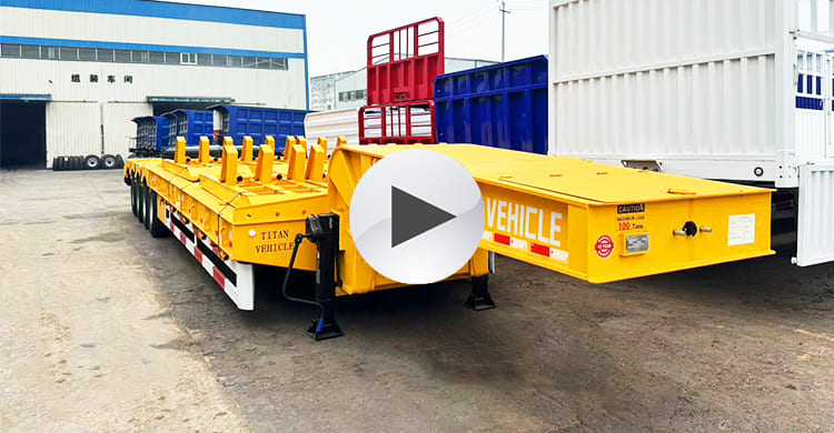 4 Axle Low Bed Trailer Price for Sale in Saudi Arabia