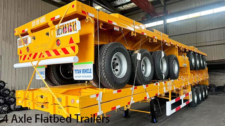 4 Axle Semi Flatbed Trailers for Sale in Saudi Arabia