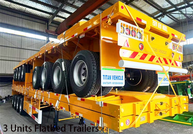 4 Axle Semi Flatbed Trailers for Sale in Saudi Arabia