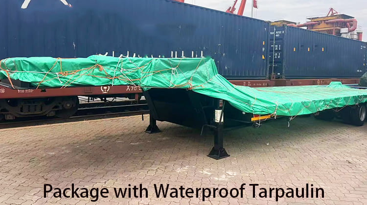 60 Ton Low Bed Truck Trailer for Sale in Saudi Arabia