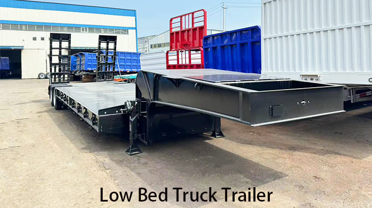 60 Ton Low Bed Truck Trailer for Sale in Saudi Arabia