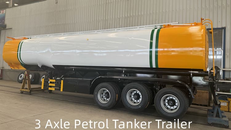3 Axle 45000 Liters Petrol Tanker Trailer for Sale in Saudi Arabia Dammam