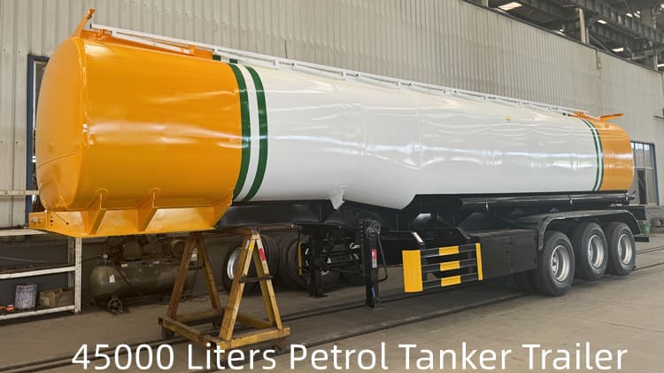 3 Axle 45000 Liters Petrol Tanker Trailer for Sale in Saudi Arabia Dammam