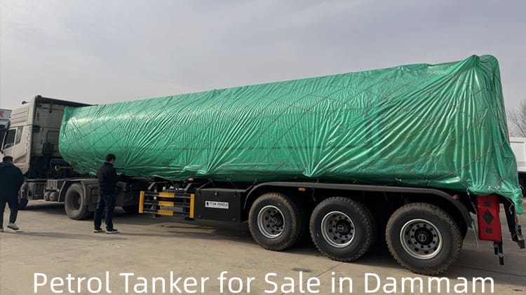 3 Axle 45000 Liters Petrol Tanker Trailer for Sale in Saudi Arabia Dammam