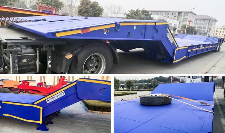 2 Line 4 Axle 120 Ton Folding Gooseneck Trailer for Sale in Saudi Arabia