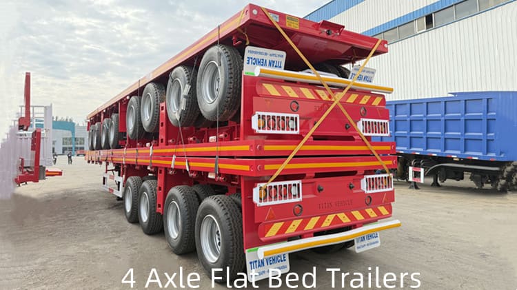 4 Axle Flat Bed Trailers for Sale Near Me in Saudi Arabia Jeddah