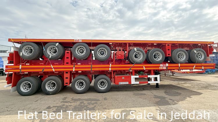 4 Axle Flat Bed Trailers for Sale Near Me in Saudi Arabia Jeddah