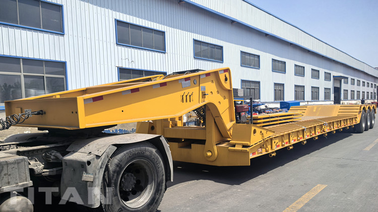 60 Ton Detachable Gooseneck Lowboy Trailer for Sale in Saudi Arabia