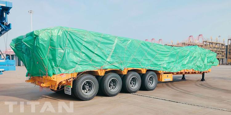 4 Axle Lowbed Truck Trailer for Sale in United Arab Emirates