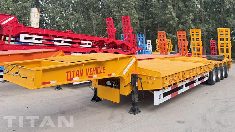 4 Axle Lowbed Truck Trailer for Sale in United Arab Emirates