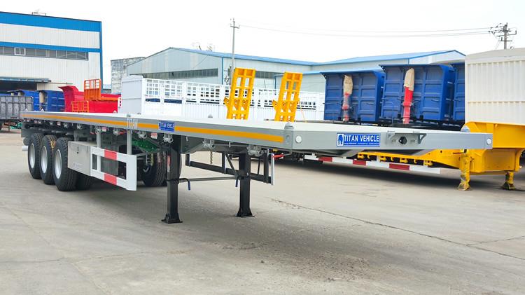 New 3 Axle Semi Flatbed Trailers for Sale | 40 Feet Flatbed Trailer Price in Saudi Arabia