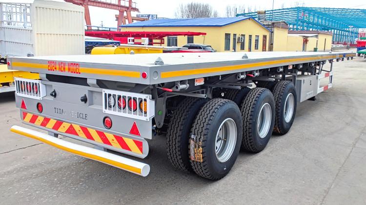 New 3 Axle Semi Flatbed Trailers for Sale | 40 Feet Flatbed Trailer Price in Saudi Arabia