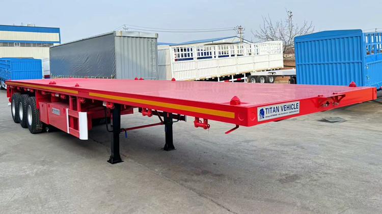 3 Axle Flatbed Semi Trailer for Sale Near Me Manufacturers in Saudi Arabia