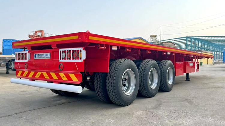 3 Axle Flatbed Semi Trailer for Sale Near Me Manufacturers in Saudi Arabia