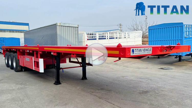 3 Axle Flatbed Semi Trailer for Sale Near Me Manufacturers in Saudi Arabia