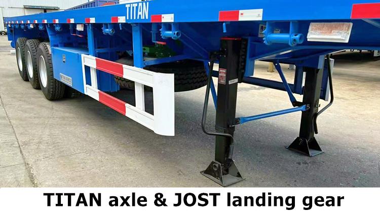 Cheap Tri Axle 40 Ft Flatbed Trailer for Sale Cost in Saudi Arabia Dammam