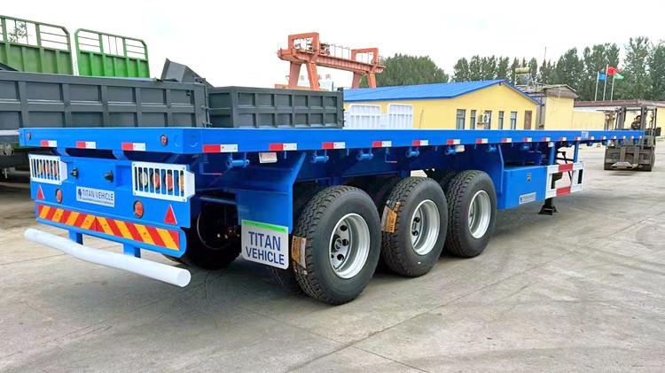 Cheap Tri Axle 40 Ft Flatbed Trailer for Sale Cost in Saudi Arabia Dammam
