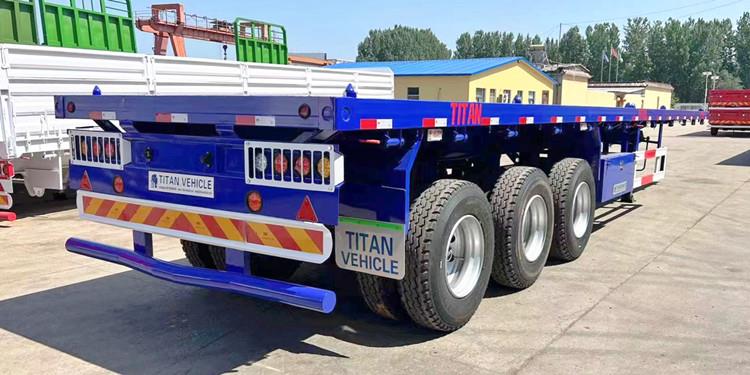 Tri Axle Flat Deck Trailer for Sale Manufacturers in Saudi Arabia