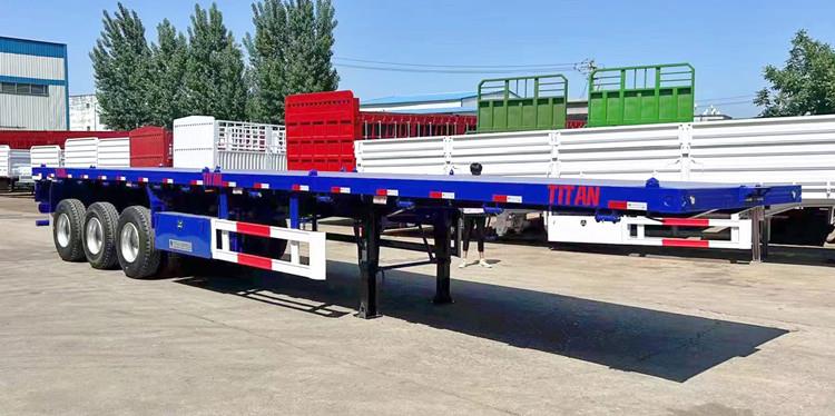 Tri Axle Flat Deck Trailer for Sale Manufacturers in Saudi Arabia