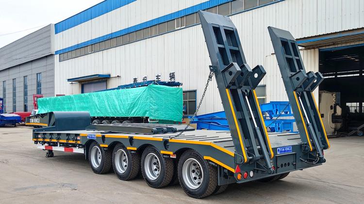 4 Axle 100 Ton Semi Lowbed Trailer for Sale in Saudi Arabia Dammam