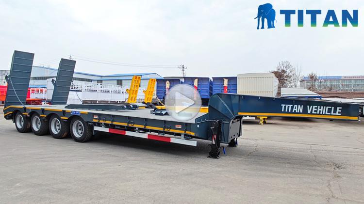 4 Axle 100 Ton Semi Lowbed Trailer for Sale in Saudi Arabia Dammam
