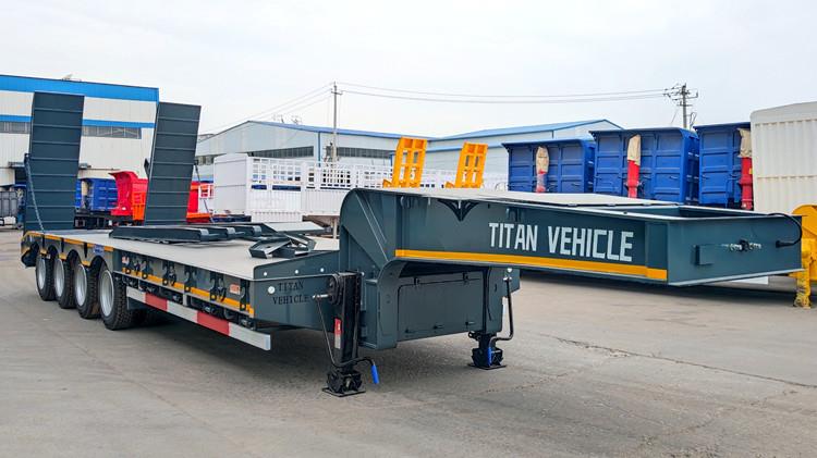 4 Axle 100 Ton Semi Lowbed Trailer for Sale in Saudi Arabia Dammam