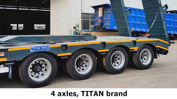 4 Axle 100 Ton Semi Lowbed Trailer for Sale in Saudi Arabia Dammam
