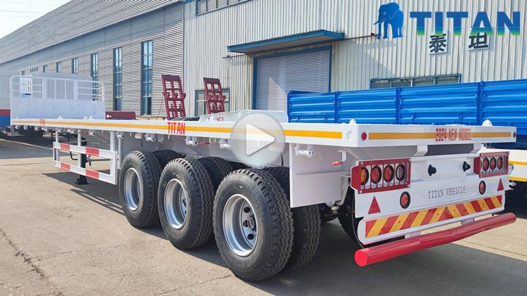 40 Foot Flat Bed Trailer for Sale Price Cost in Saudi Arabia KSA