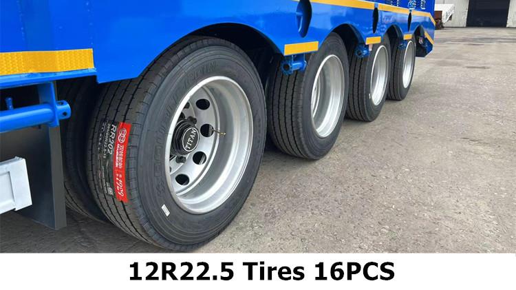 100 Ton 4 Axle Low Bed Trailer Truck for Sale in Saudi Arabia Jeddah