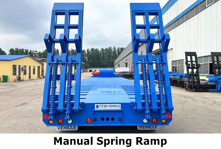 100 Ton 4 Axle Low Bed Trailer Truck for Sale in Saudi Arabia Jeddah