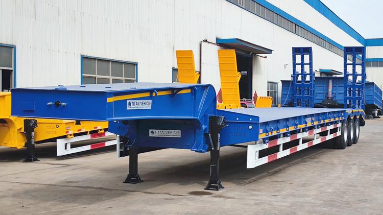 40 Feet 50 Ton Low Bed Semi Trailer for Sale in Saudi Arabia KSA