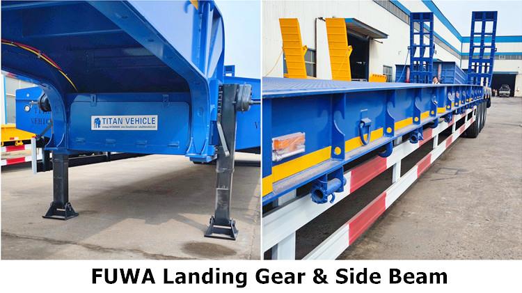 40 Feet 50 Ton Low Bed Semi Trailer for Sale in Saudi Arabia KSA