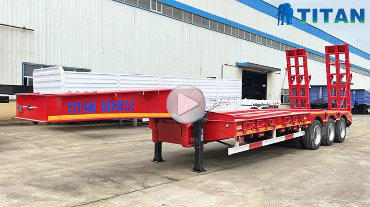 Tri Axle Semi Low Loader Trailer for Sale in Saudi Arabia KSA
