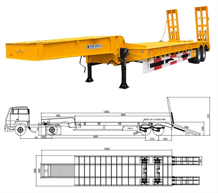 2 Axle Lowbed Trailer Truck for Sale in Saudi Arabia Riyadh