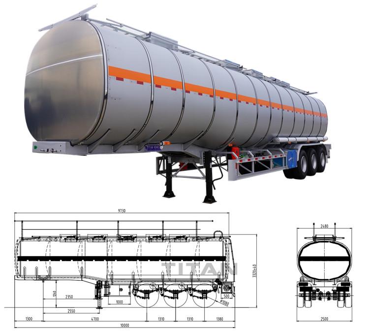 Stainless Steel Petrol Tanker Trailer for Sale Price in KSA