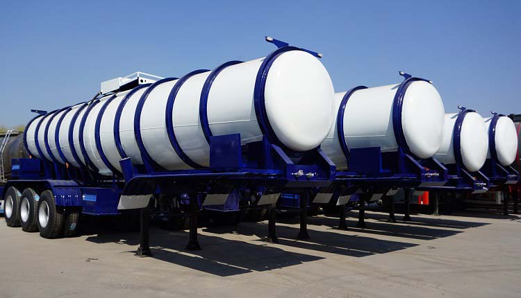Chemical Sulphuric Acid Tanker Trailer for Sale in Saudi Arabia