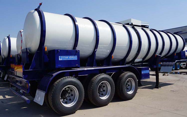 Chemical Sulphuric Acid Tanker Trailer for Sale in Saudi Arabia