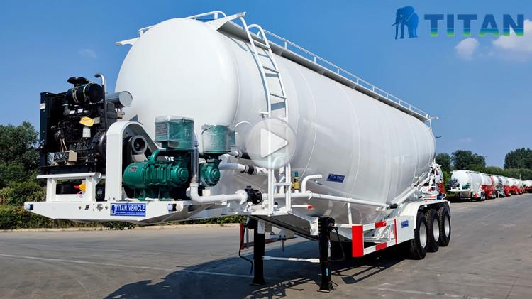 Pneumatic Bulk Cement Tanker Truck Trailer in Saudi Arabia Jeddah