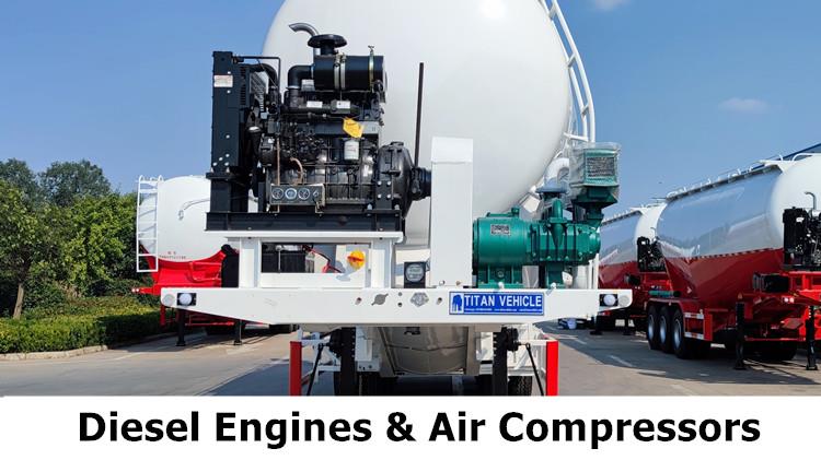 Pneumatic Bulk Cement Tanker Truck Trailer in Saudi Arabia Jeddah