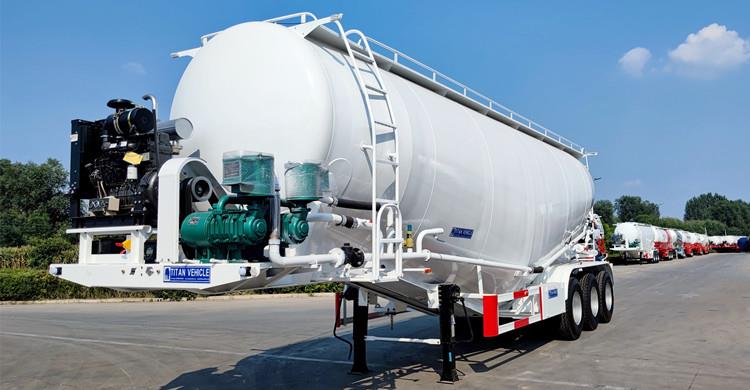 Pneumatic Bulk Cement Tanker Truck Trailer in Saudi Arabia Jeddah