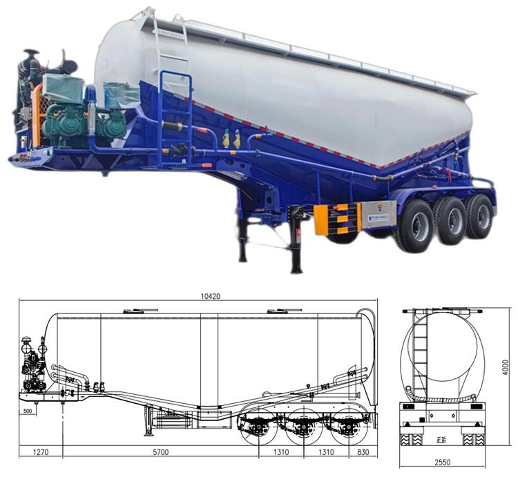 Dry Bulk Cement Tanker Trailer Price in Saudi Arabia Dammam