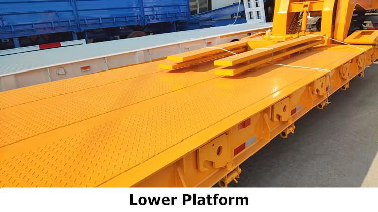 Hydraulic Gooseneck Lowboy Trailer for Sale in Saudi Arabia KSA