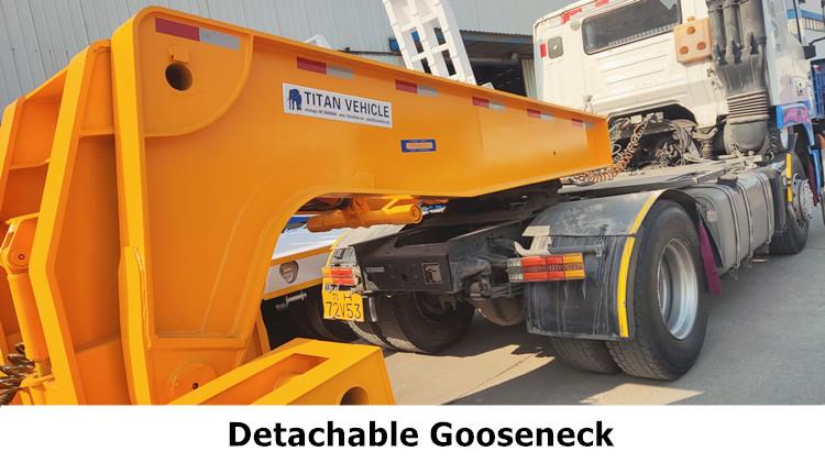 Hydraulic Gooseneck Lowboy Trailer for Sale in Saudi Arabia KSA