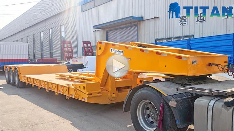 Hydraulic Gooseneck Lowboy Trailer for Sale in Saudi Arabia KSA