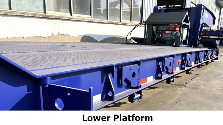Detachable Lowboy Gooseneck Trailer for Sale in Saudi Arabia Jeddah