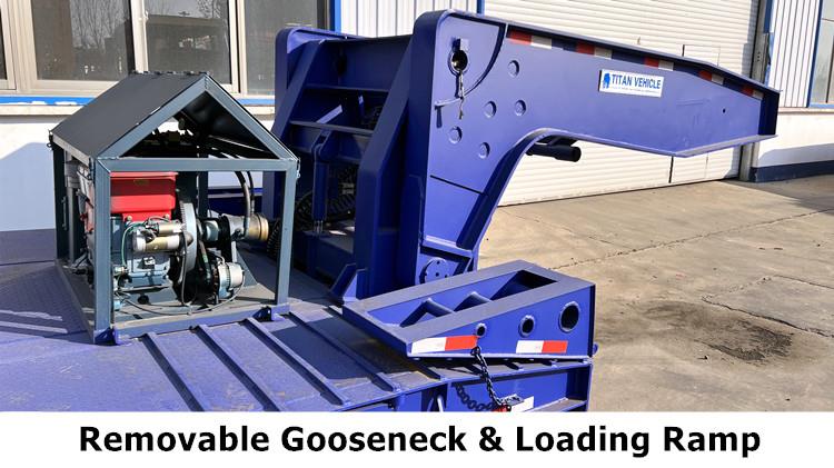 Detachable Lowboy Gooseneck Trailer for Sale in Saudi Arabia Jeddah